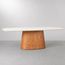 mesa de jantar tarsila vidro off white